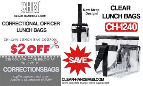 Clear Bags For Correctional Officers – Clear-Handbags.com