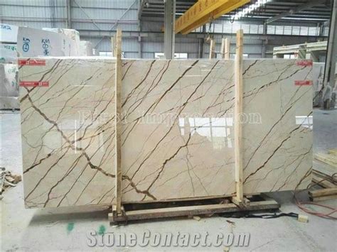 New Sofitel Gold Marble Slabs Tiles Turkey Beige Marble Rich Gold