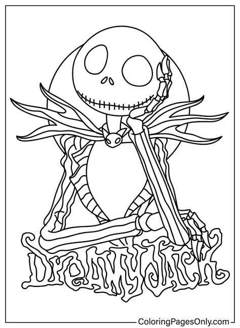 15 Dibujos Para Colorear De Jack Skellington ColoringPagesOnly