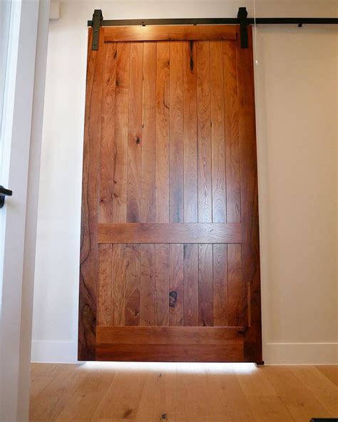 Heres A Look At A Mesquite Barn Door We Recently Finished Upjust A