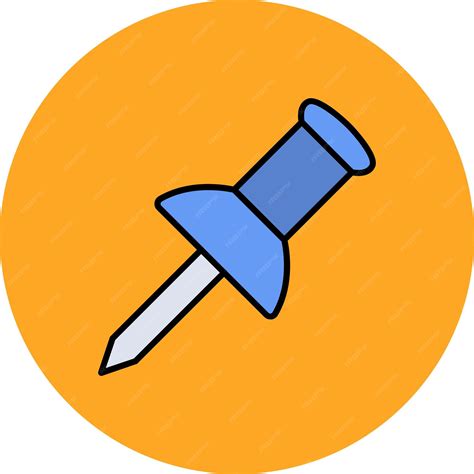 Premium Vector Push Pin Icon