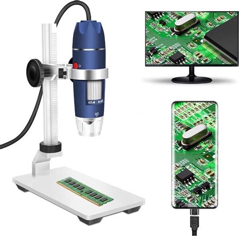 Jiusion Microscopio Digital Hd Mp Usb X Con Aumento Port Til