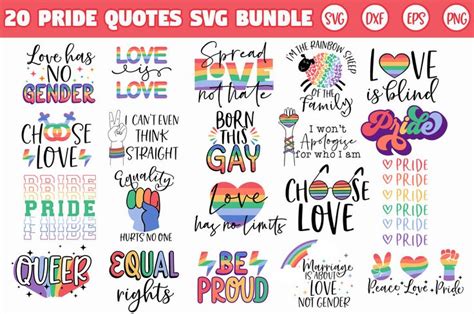 Pride SVG Bundle Lqbtq SVG Bundle LGBTQ Svg Gay Svg Pride Month Svg Pride Quotes Svg Svg
