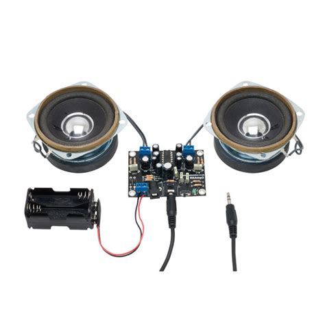 2.5W + 2.5W Stereo Audio Amplifier Kit | Rapid Electronics