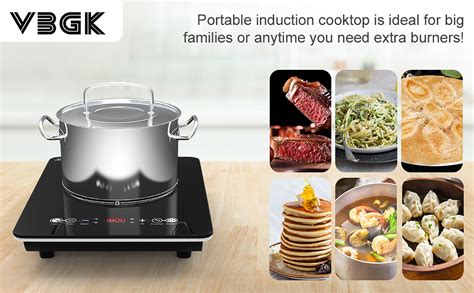 Amazon VBGK Portable Induction Cooktop With Ultra Thin Body Low Noise Hot Plate With W