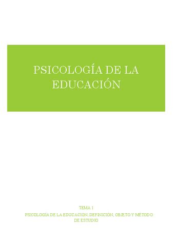 Tema Educacion Pdf