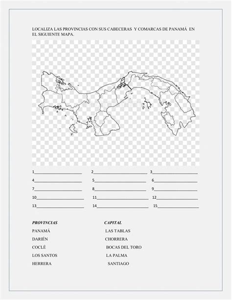 Divisi N Pol Tica De Panam Worksheet