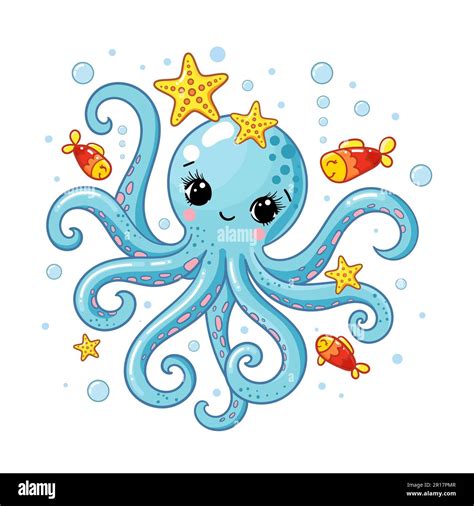 Octopus cartoon hi-res stock photography and images - Alamy