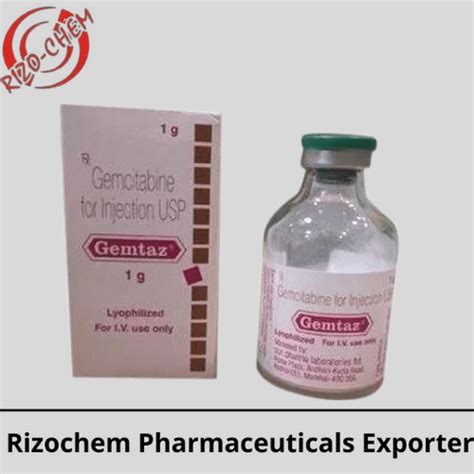 Gemcitabine 1000mg Injection Gemtaz Rizochem Pharmaceuticals