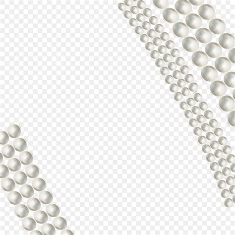 Pearl Border Hd Transparent Realistic Pattern Pearl Border Pearl