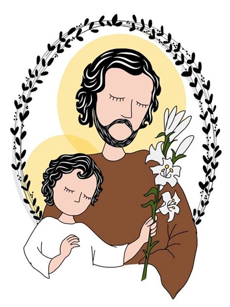 SÃ O JOSÃ Saint joseph art Painting blog Catholic art