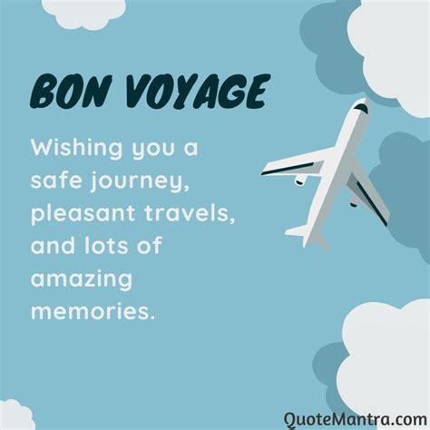 Bon Voyage Wishes and Messages - QuoteMantra