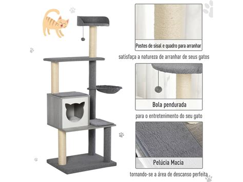 Árvore Arranhador para Gato PAWHUT D30 295V01 Worten pt