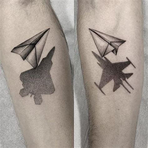 10 Inspiring Paper Airplane Tattoo Images A Symbol Of Freedom