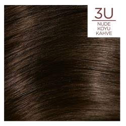 L Oreal Paris Excellence Creme Nude Renkler Saç Boyası 3U Nude Koyu Kahve Markafarma