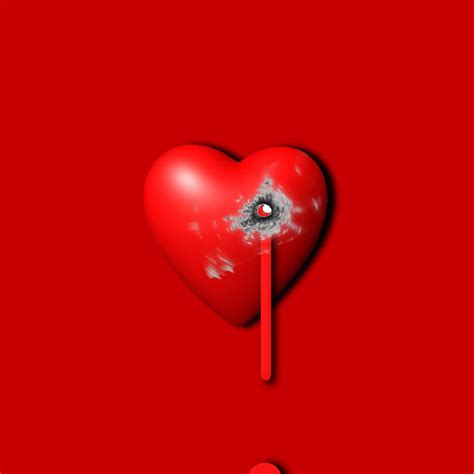 Heart Series Love Bullet Holes Painting by Tony Rubino | Fine Art America