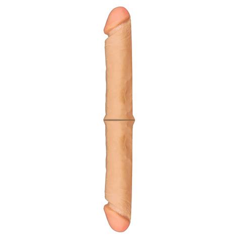 Pênis Duplo Ou Dildo Vertebrado Cyberskin De 36Cm Sex Shop Sextoy