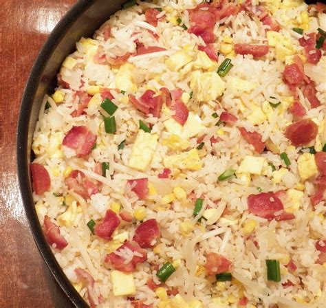 BACON EGG AND SWEET SAUSAGE FRIED RICE In Good Flavor Great Recipes