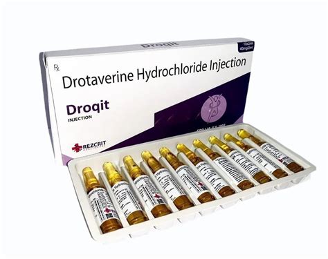 Droqit Drotaverine Hydrochloride Injection 40 Mg At Rs 33 Piece In