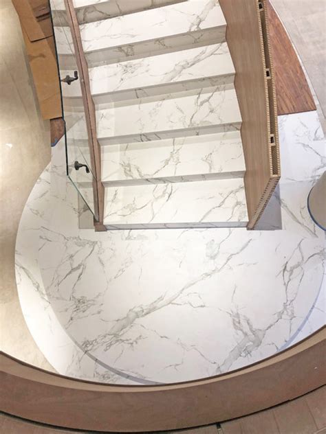 Dekton Staircase Moderno Escalera Baltimore De Jeffress Stone Houzz