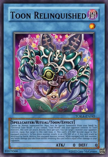 Toon Relinquished Cardcustom Yu Gi Oh Custom Think Tank Wiki Fandom