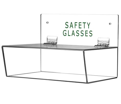 Cq Acrylic Safety Glasses Holder With Lid Dustproof Suitable For Countertops And Walls 3