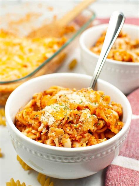 Easy Cheesy Baked Rotini Good In The Simple