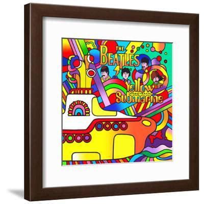 Yellow Submarine Framed Art Print Wall Art By Howie Green Walmart