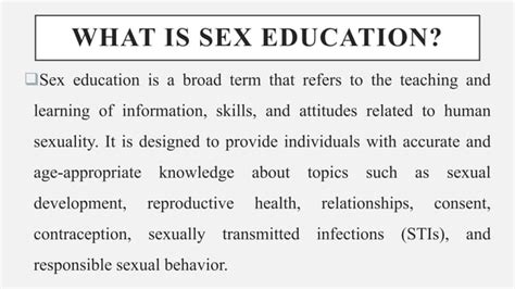 Need Of Sex Education Pptx Sexual Conditions Sexual Health