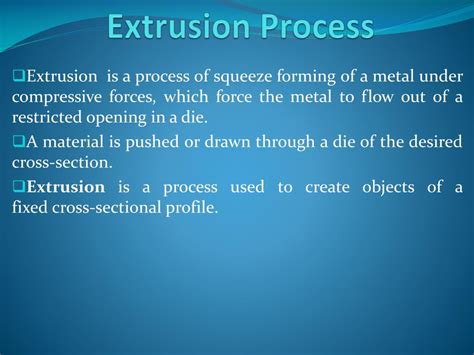 PPT - Extrusion Process PowerPoint Presentation, free download - ID:2386309