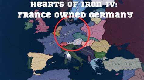 What If France Annexed Germany HOI4 Timelapse YouTube