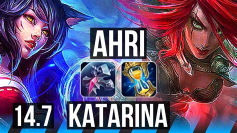 AHRI Vs KATARINA MID Comeback 47k DMG 66 Winrate Dominating