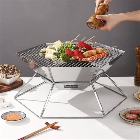 Barbecue Charbon De Bois Portable Pliant Barbecue Au Charbon De Bureau