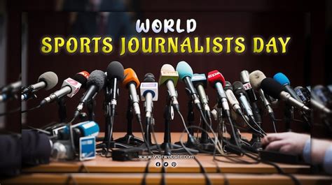 Premium Psd World Sports Journalists Day Celebration