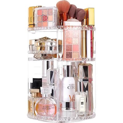 Organisateur Maquillage Rotatif 360 Rangement Cosmétique pour Rouge à