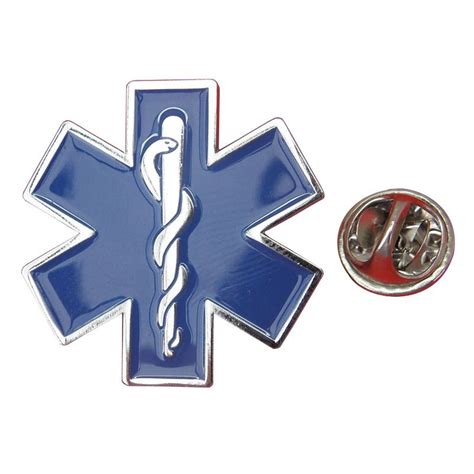 Star Of Life Lapel Pin Badge Medical Symbol Brooch Caduceus Ambulance