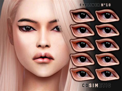 The Sims Resource - COSIMETIC Eyeliner N10