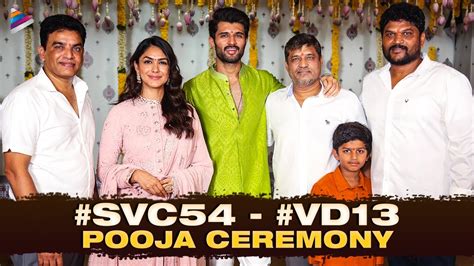 Vijay Deverakonda Mrunal Thakur Movie Launch SVC54 VD13 Pooja