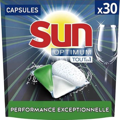 Capsules Lave Vaisselle Optimum Tout En 1 Citron Bergamote X30