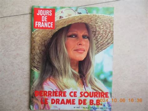 JOURS DE FRANCE N1501 1983 Brigitte Bardot EUR 15 00 PicClick FR