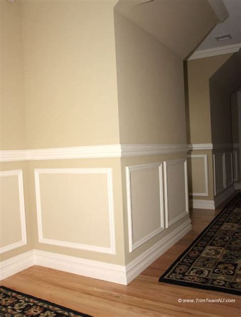 118 Shadow Boxes And Chair Molding On Hallway Westfield Nj 07090