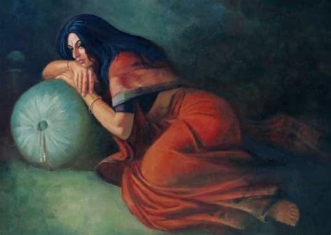 Vijay Kadam- Pratiksha Indian Women Painting, Indian Artist, Indian Art Paintings, Art Painting ...