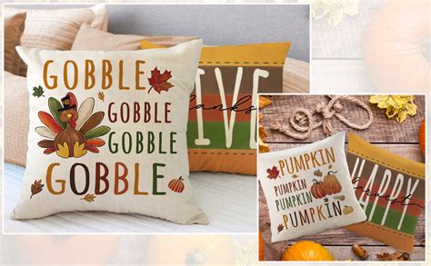 Amazon Ussap Thanksgiving Give Thanks Decorative Throw Pillow