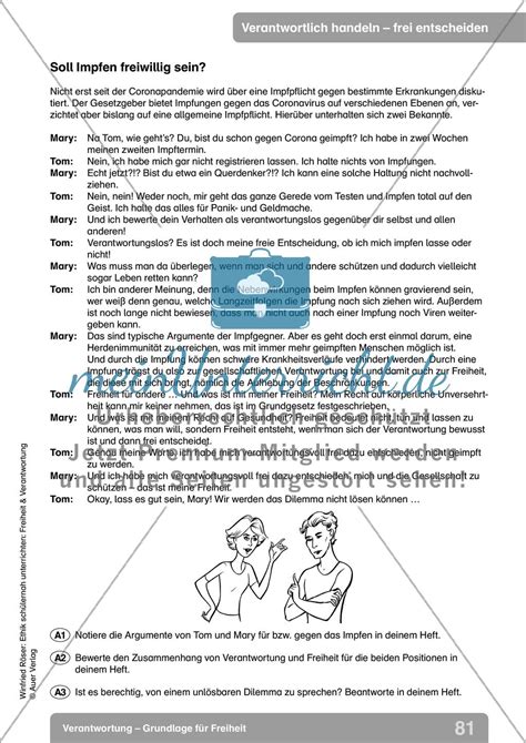 Verantwortung Grundlage F R Freiheit Teil Meinunterricht