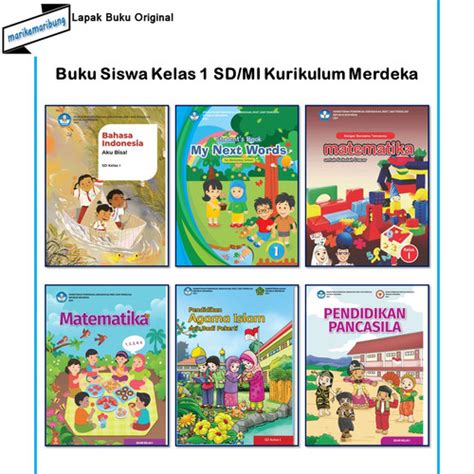 Jual Paket Buku Siswa Kelas 1 Sd Mi Kurikulum Merdeka Jakarta Pusat