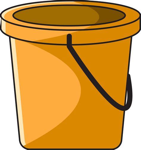 yellow bucket vector 11785680 Vector Art at Vecteezy