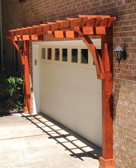 Attached Redwood Arbor Kit That Perfectly Complements Your Garage