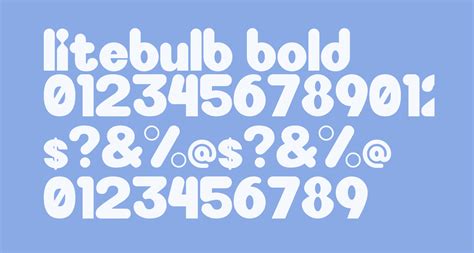 Litebulb Bold Free Font What Font Is