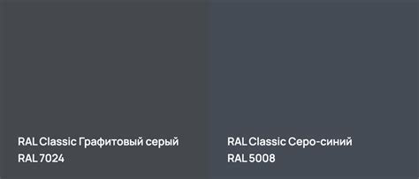 RAL Classic RAL 7024 Графитовый серый с примерами фото - Просто Ремонт