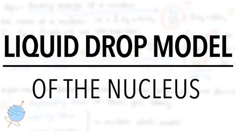 Liquid Drop Model Semi Empirical Mass Formula Nuclear Physics YouTube